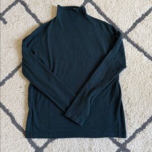 Vince Women's Teal Long Sleeve Mock Neck